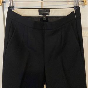 J.Crew Martie black wool slim ankle pants 00